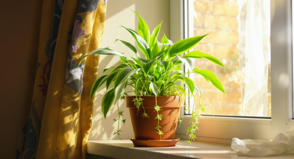 گیاه عنکبوتی: راهنمای جامع نگهداری و تکثیر برای خانه‌های ایرانی