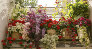 کشف گل مصنوعی بالکن مقاوم: راهنمای انتخاب و ایده‌های تزئین