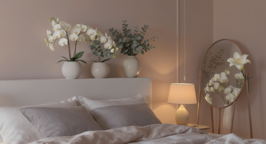 گل مصنوعی اتاق خواب: ۱۰ ایده‌ی تزئینی برای فضایی آرامش‌بخش
