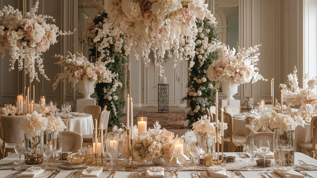 گل مصنوعی پذیرایی: ۸ ایده لوکس برای دیزاین سالن مهمانی