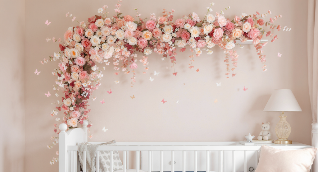 کشف ۱۰ ایده‌ی خلاقانه برای تزئین اتاق کودک با گل مصنوعی