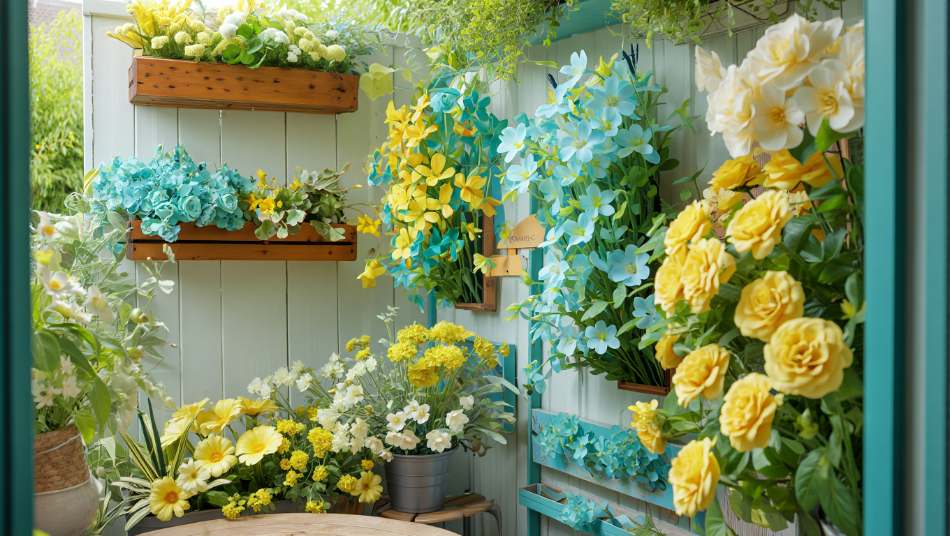 گل مصنوعی برای دکوراسیون باغچه: ۱۰ ایده‌ی زیبا و بادوام