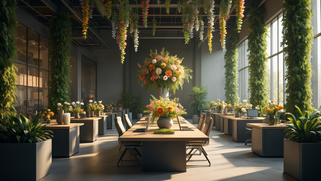گل مصنوعی برای دکوراسیون اداری: ۱۰ ایده‌ی حرفه‌ای و الهام‌بخش